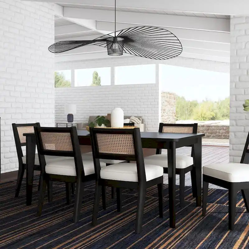 Table à manger rectangulaire en bois noir Brentwood par Homestyles - 66 x 30 x 36