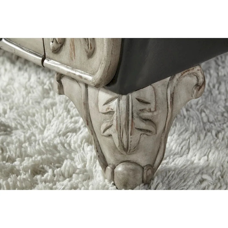 Ensemble canapé et causeuse en bois avec revêtement en tissu bicolore San Marino de Roundhill Furniture