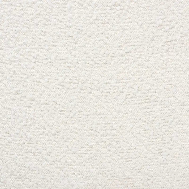 Fauteuil d'appoint Darielle Japandi en tissu bouclé crème et bois d'hévéa finition noyer