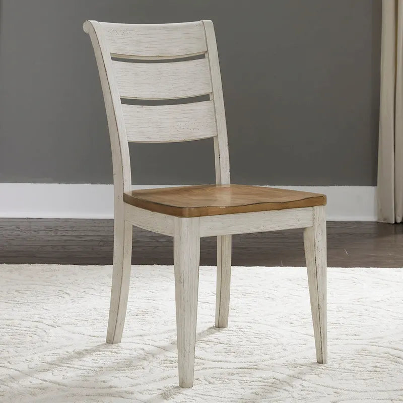 Ensemble de 6 pièces de tréteaux de ferme revisitée, blanc antique