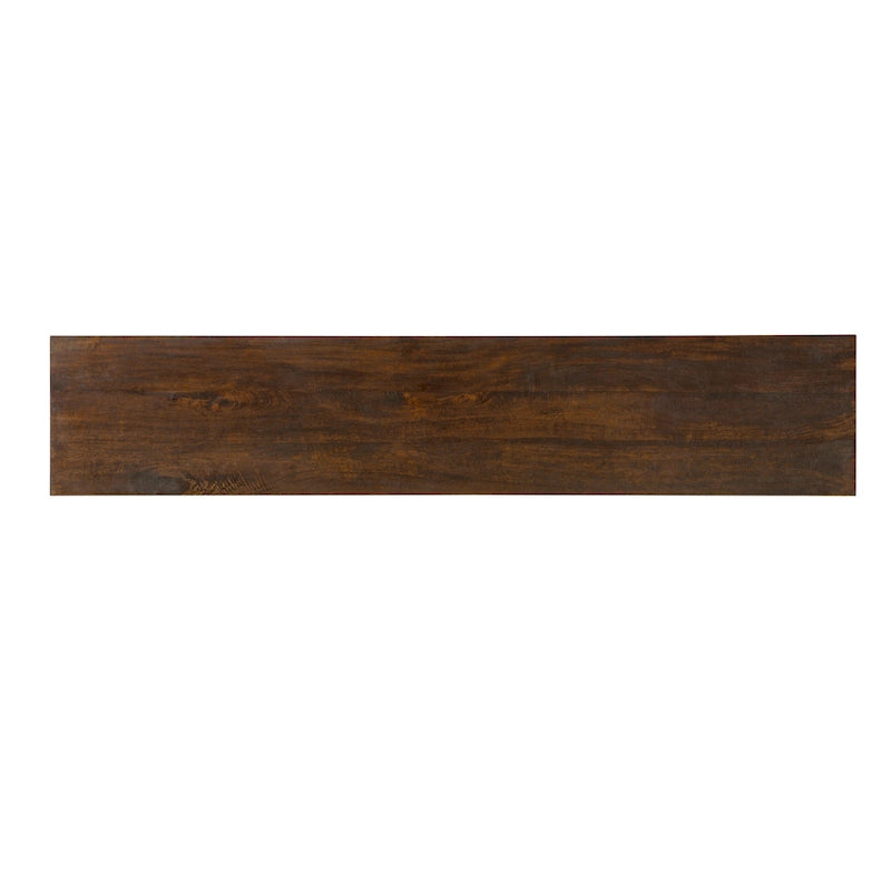 Meuble TV Modena Mid-Century Modern en bois massif de Noyer, largeur 59 po