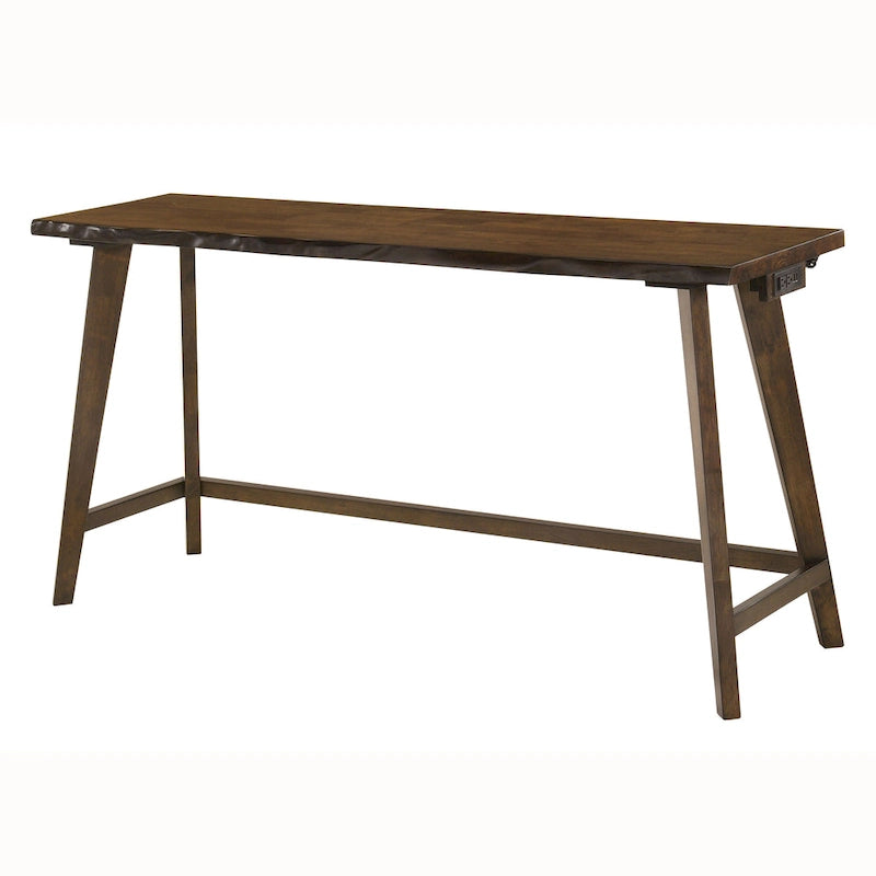 Ensemble de table à hauteur de comptoir 4 pièces en bois de noyer Dewl Farmhouse par Furniture of America