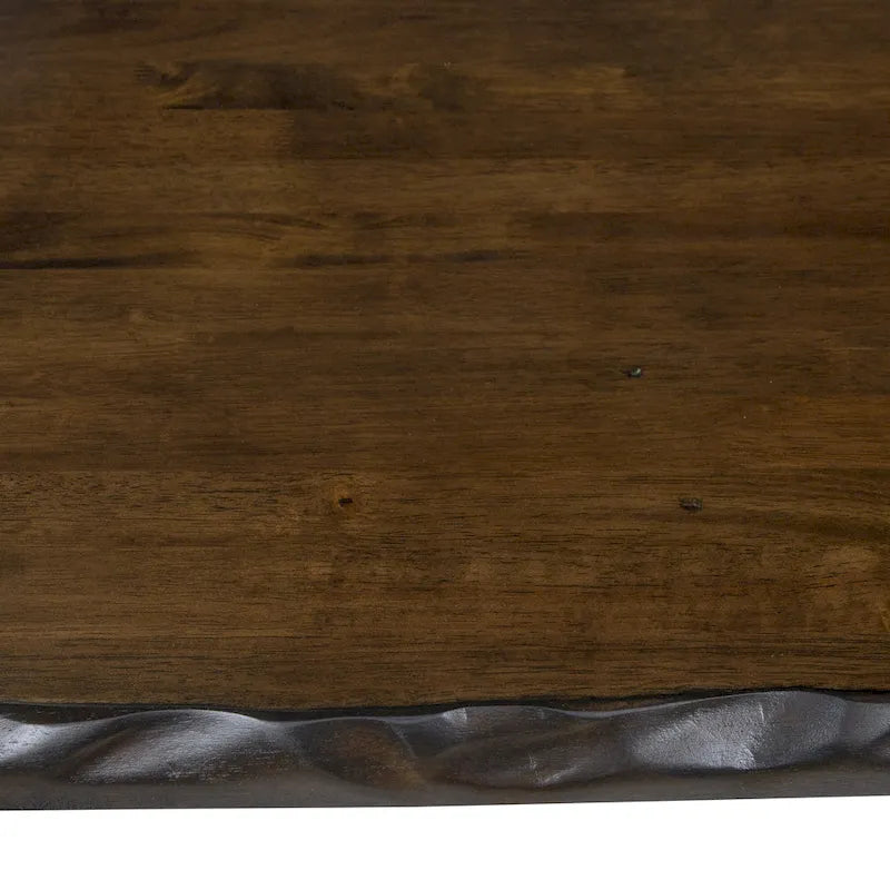 Ensemble de table à hauteur de comptoir 4 pièces en bois de noyer Dewl Farmhouse par Furniture of America