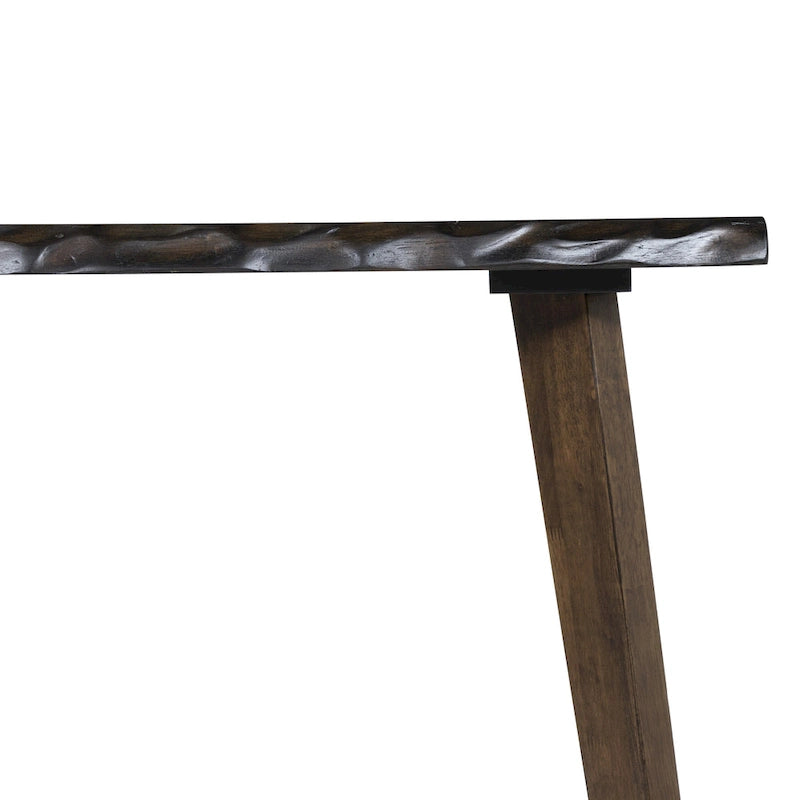 Ensemble de table à hauteur de comptoir 4 pièces en bois de noyer Dewl Farmhouse par Furniture of America