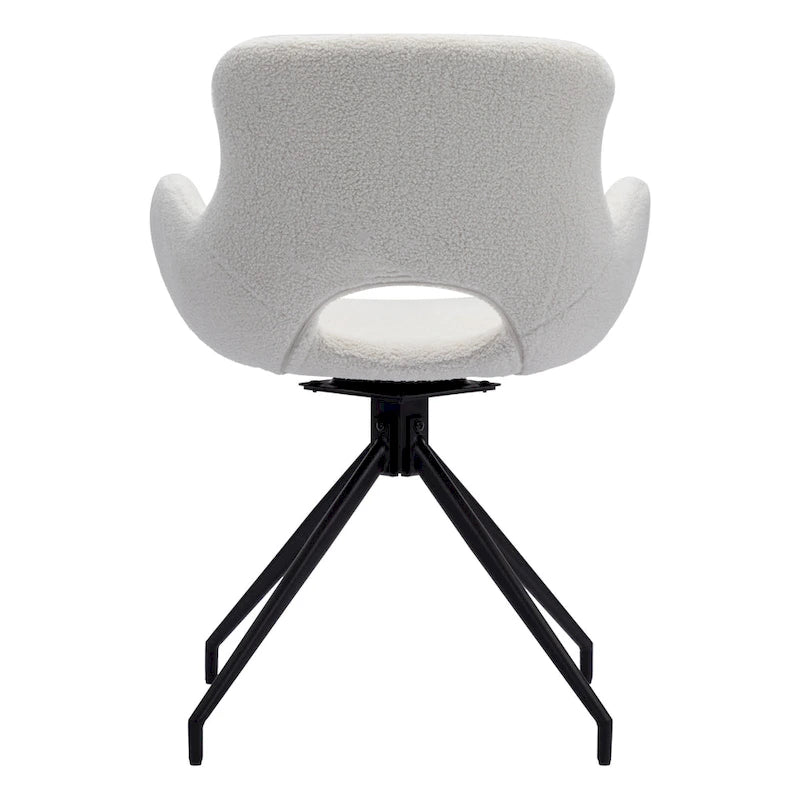 Lot de 2 chaises de salle à manger pivotantes - N/A