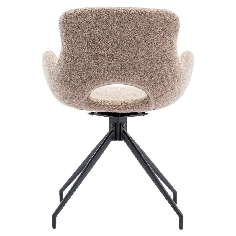 Lot de 2 chaises de salle à manger pivotantes - N/A