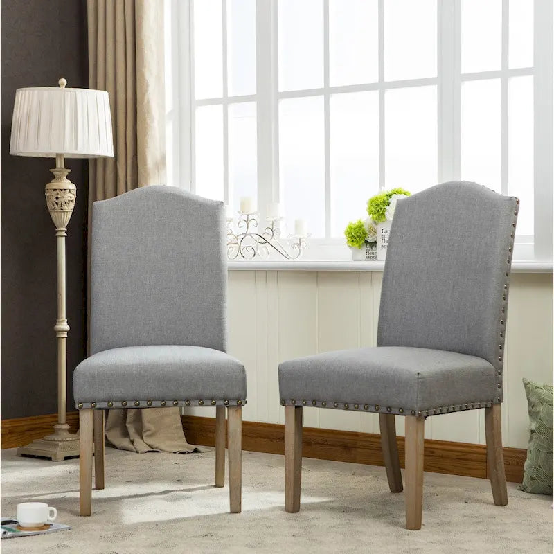 Chaises Parson rembourrées en bois massif Mod Urban de Roundhill Furniture (lot de 2)