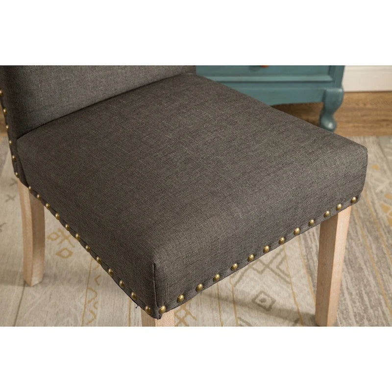 Chaises Parson rembourrées en bois massif Mod Urban de Roundhill Furniture (lot de 2)