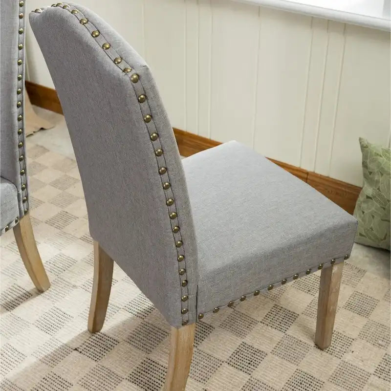 Chaises Parson rembourrées en bois massif Mod Urban de Roundhill Furniture (lot de 2)