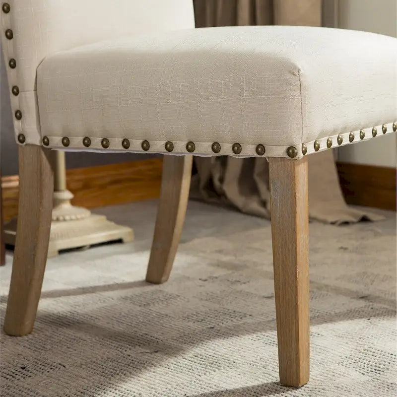 Chaises Parson rembourrées en bois massif Mod Urban de Roundhill Furniture (lot de 2)
