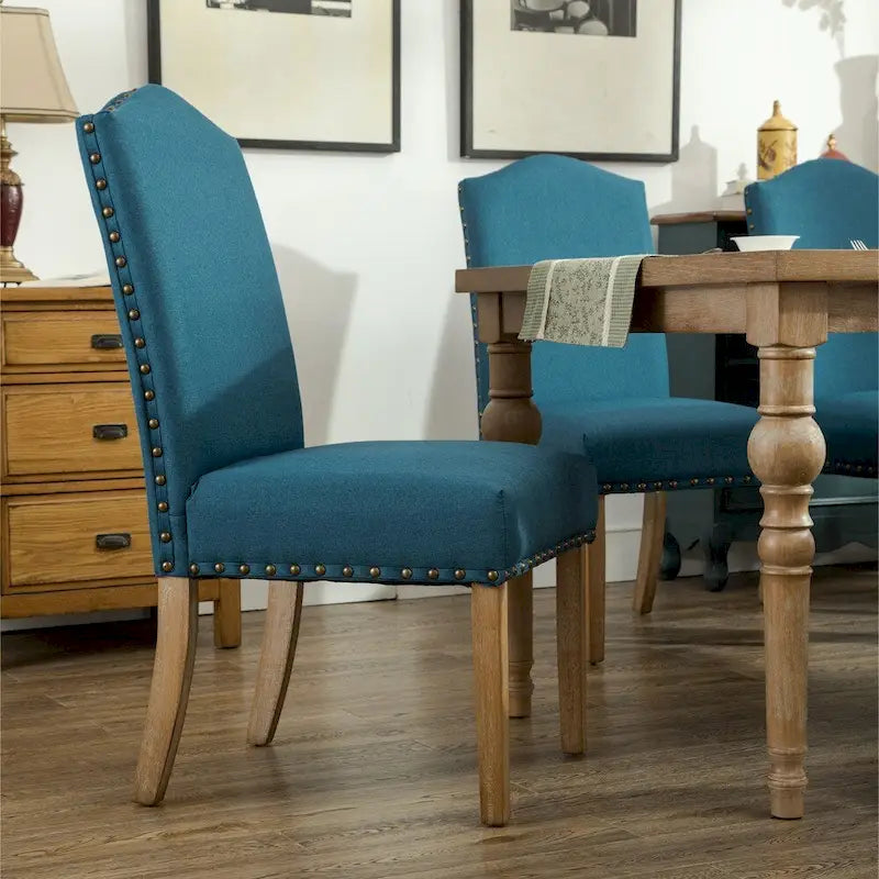 Chaises Parson rembourrées en bois massif Mod Urban de Roundhill Furniture (lot de 2)