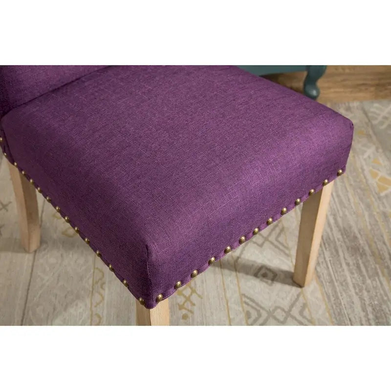 Chaises Parson rembourrées en bois massif Mod Urban de Roundhill Furniture (lot de 2)