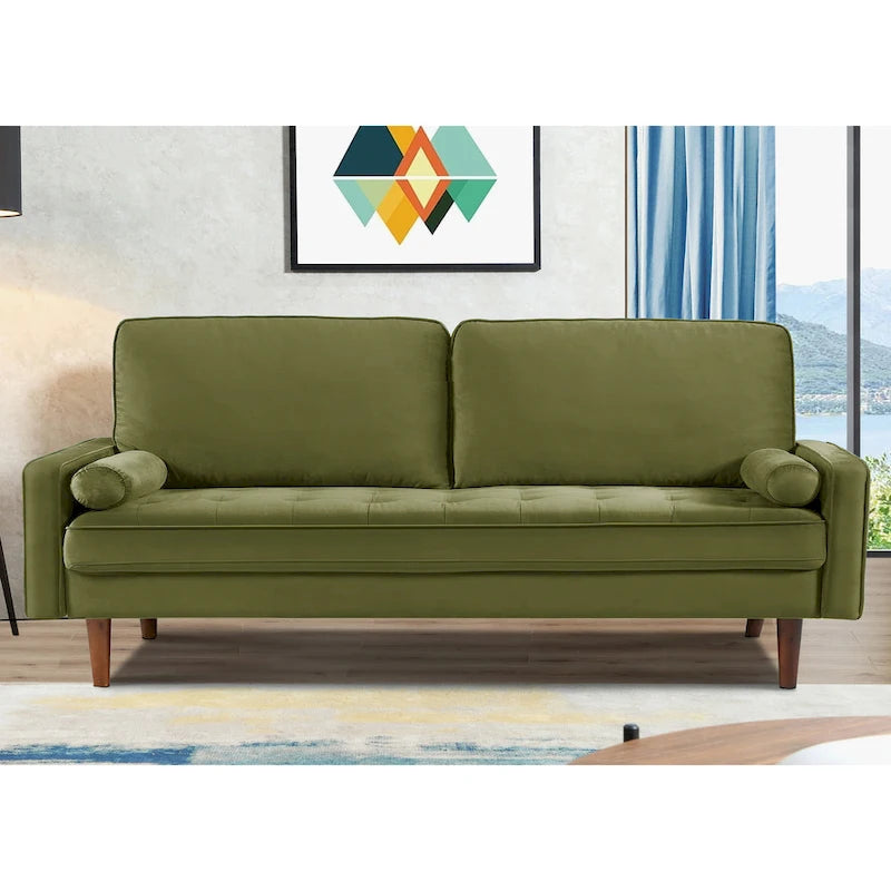 Canapé tufté en velours 70W Monahan US Pride Furniture