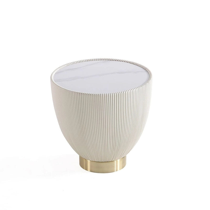 Table d'appoint rembourrée moderne Anderson 2.0 de Manhattan Comfort
