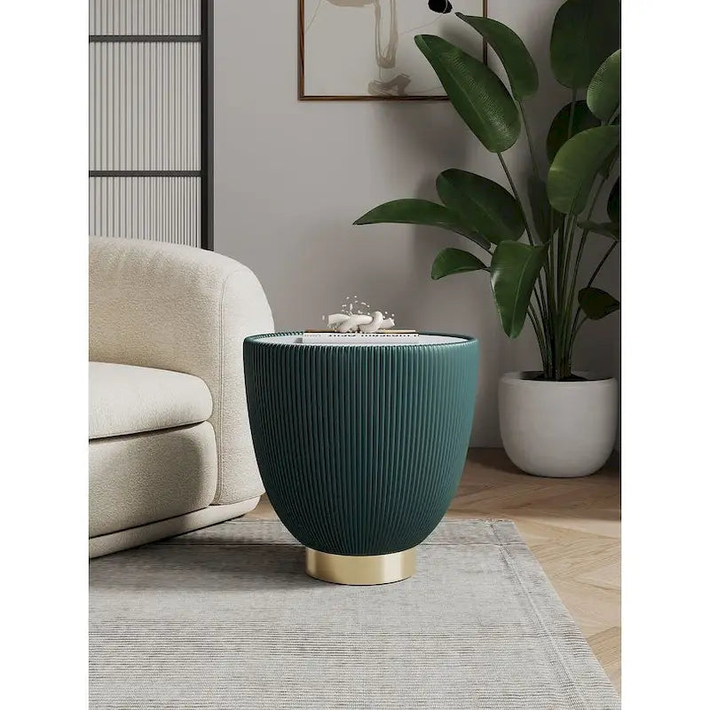 Table d'appoint rembourrée moderne Anderson 2.0 de Manhattan Comfort