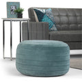 WYNDENHALL Anna Pouf Rond Bohème en Velours