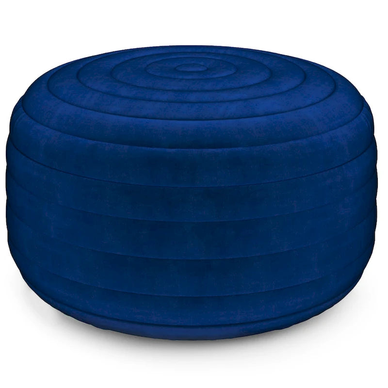 WYNDENHALL Anna Pouf Rond Bohème en Velours