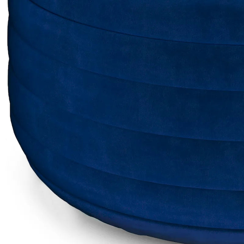 WYNDENHALL Anna Pouf Rond Bohème en Velours