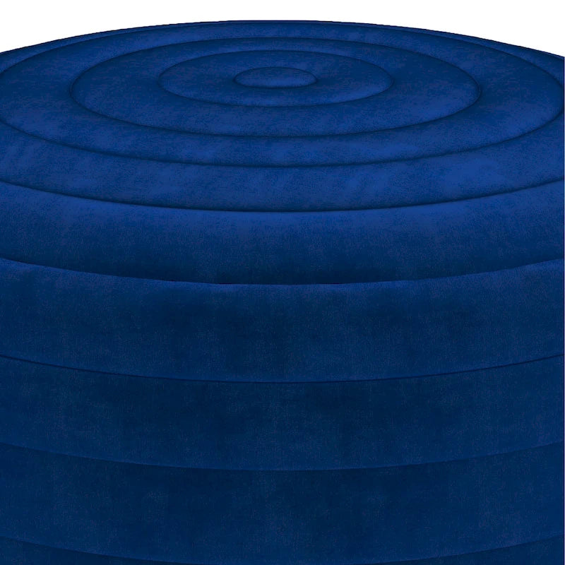 WYNDENHALL Anna Pouf Rond Bohème en Velours
