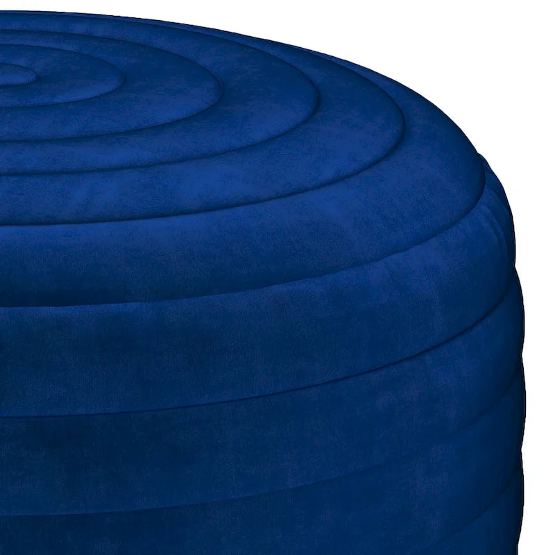WYNDENHALL Anna Pouf Rond Bohème en Velours