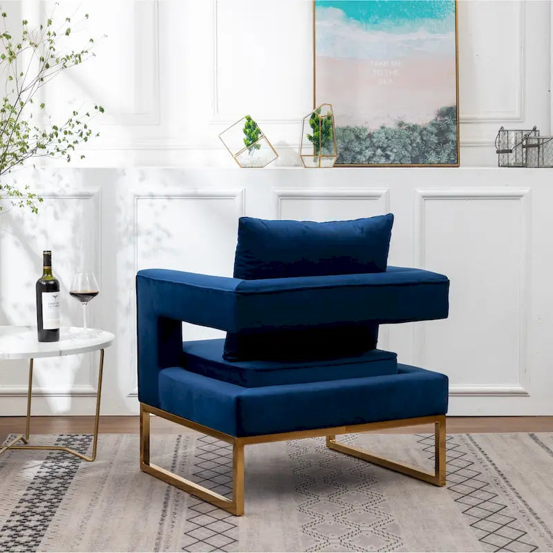 Fauteuil d'appoint contemporain rembourré Lenola de Roundhill Furniture