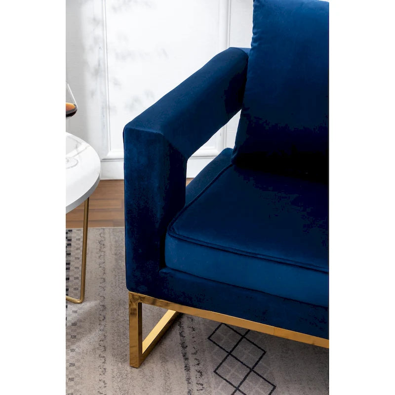 Fauteuil d'appoint contemporain rembourré Lenola de Roundhill Furniture