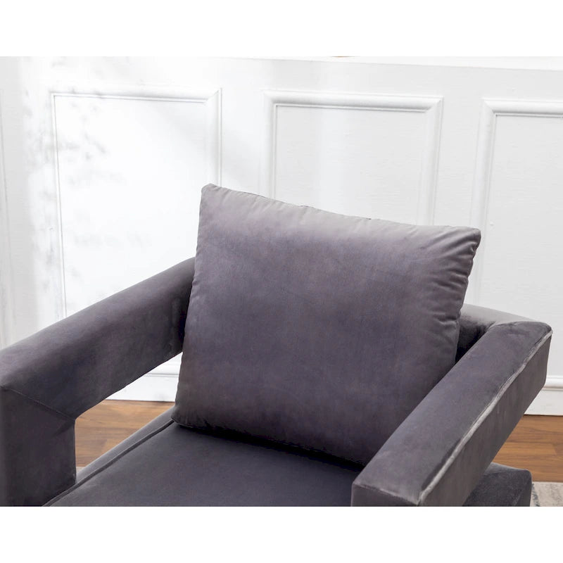 Fauteuil d'appoint contemporain rembourré Lenola de Roundhill Furniture