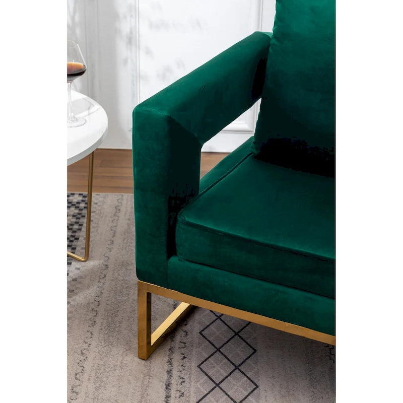 Fauteuil d'appoint contemporain rembourré Lenola de Roundhill Furniture