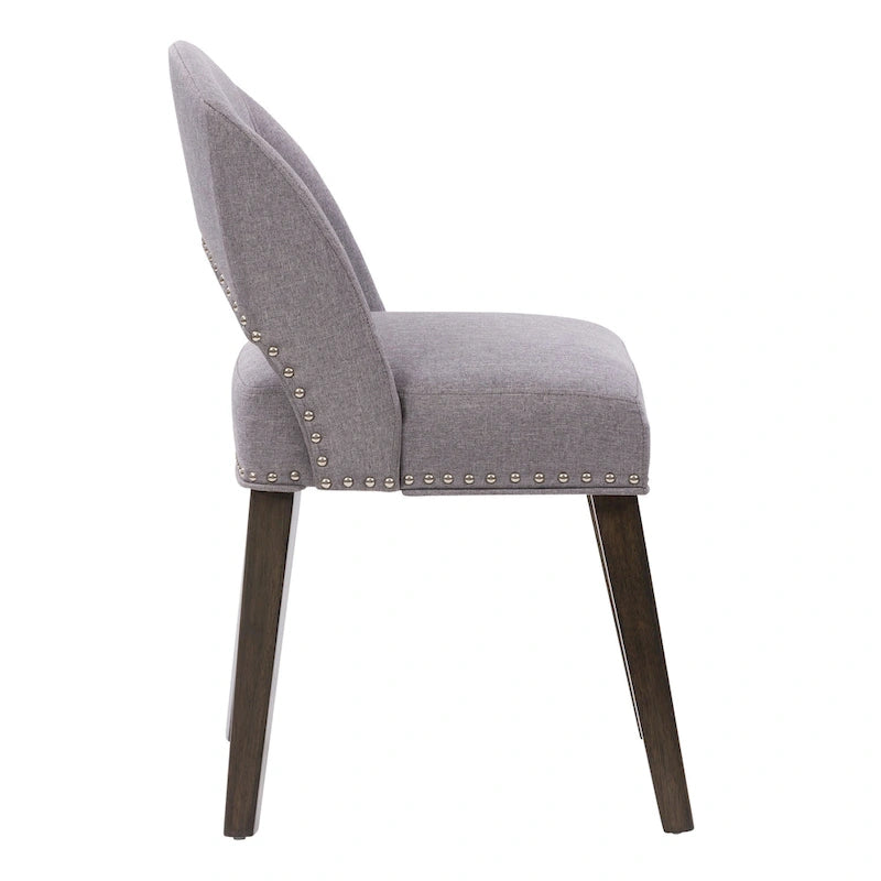 Lot de 2 chaises de salle à manger tapissées Tiffany
