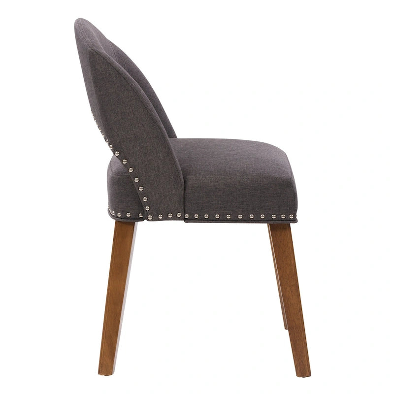 Lot de 2 chaises de salle à manger tapissées Tiffany
