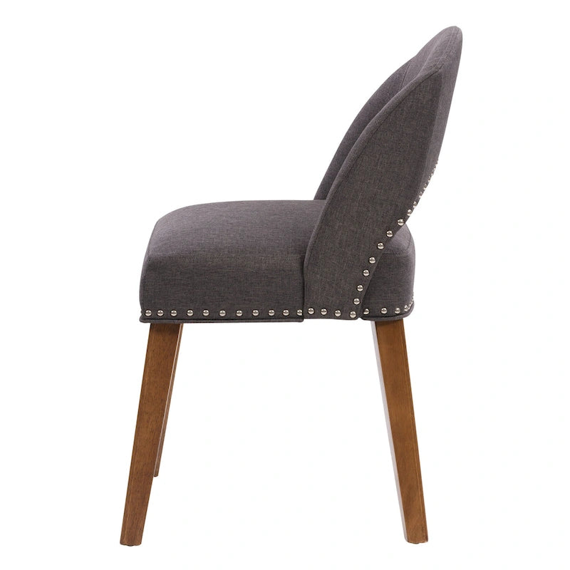 Lot de 2 chaises de salle à manger tapissées Tiffany