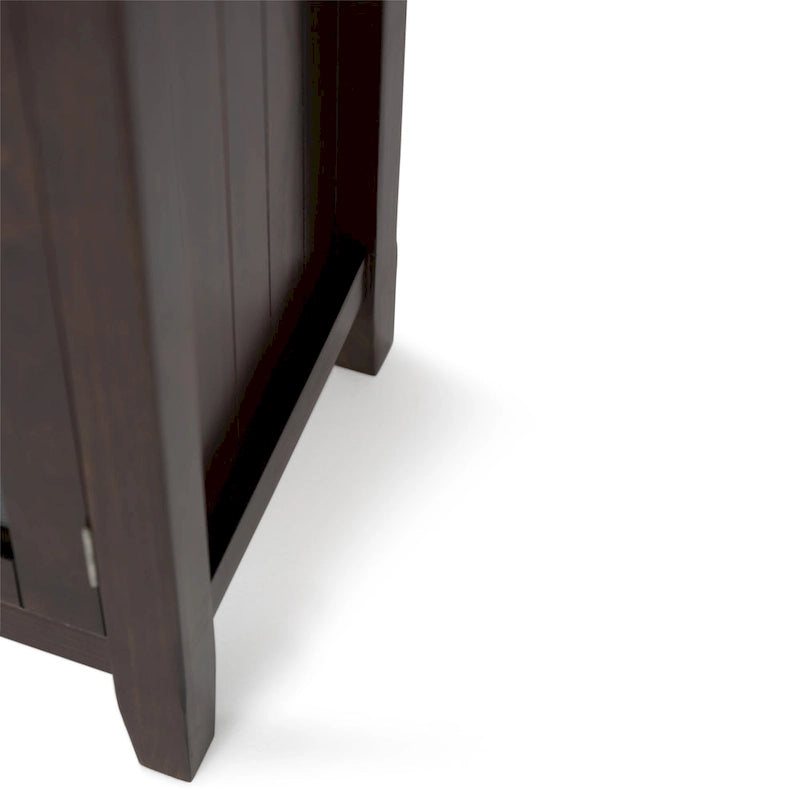WYNDENHALL Normandy Meuble TV multimédia en bois massif de 134,6 cm de large pour téléviseurs jusqu'à 60 pouces