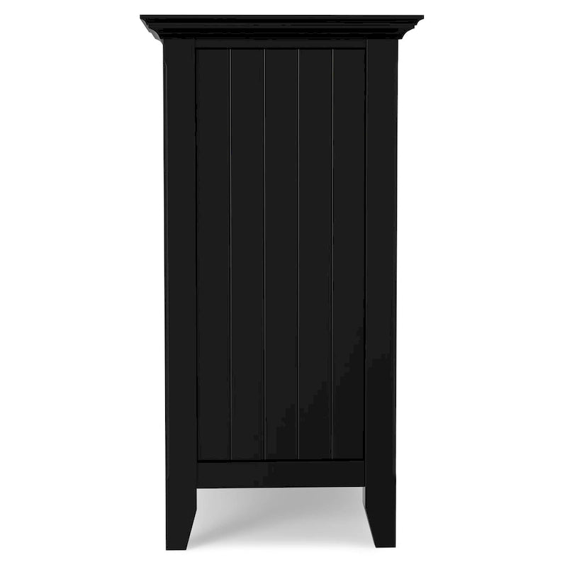 WYNDENHALL Normandy Meuble TV multimédia en bois massif de 134,6 cm de large pour téléviseurs jusqu'à 60 pouces