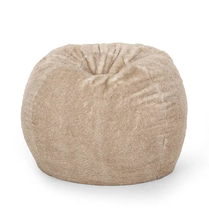 Pouf d'hiver en fausse fourrure Greyrock Modern Glam par Christopher Knight Home