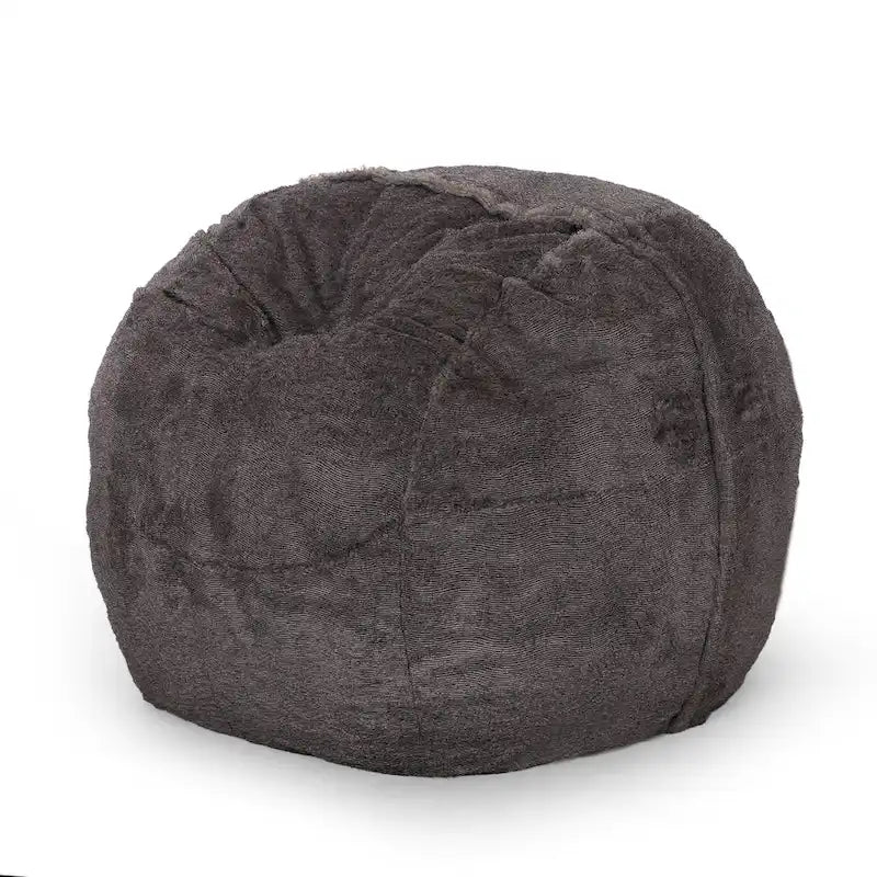 Pouf d'hiver en fausse fourrure Greyrock Modern Glam par Christopher Knight Home