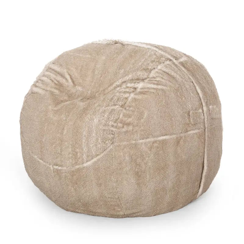 Pouf d'hiver en fausse fourrure Greyrock Modern Glam par Christopher Knight Home