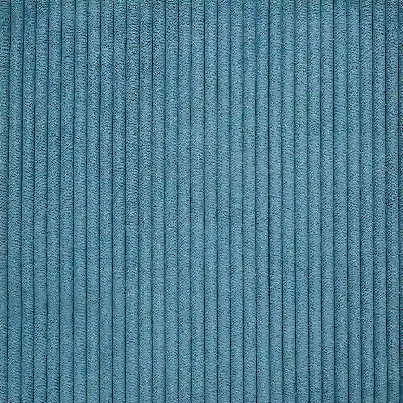 Grand pouf/ottoman rond en velours côtelé Sorra Home pour intérieur