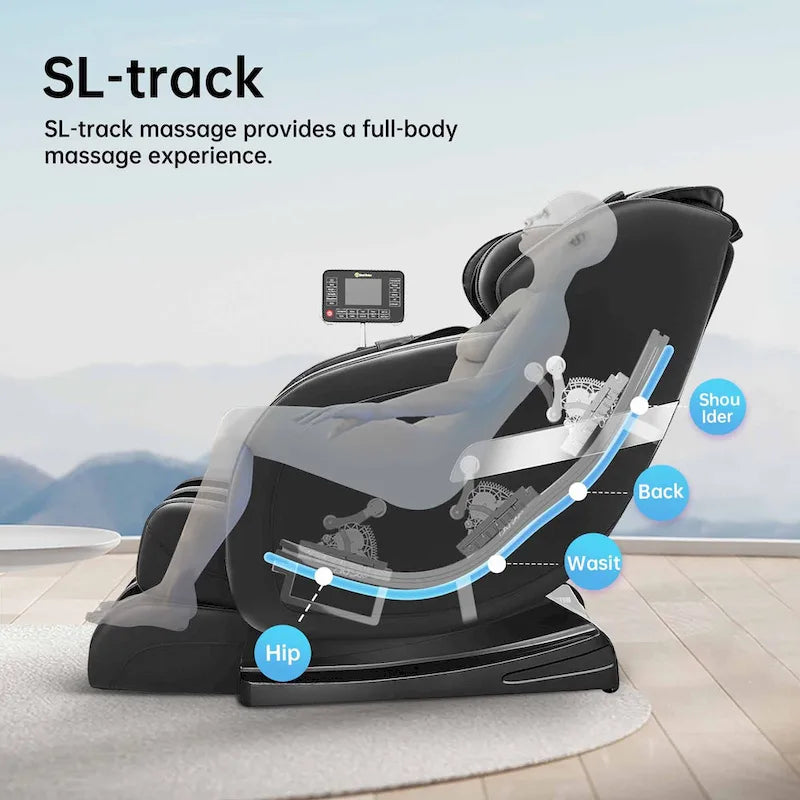 Fauteuil de massage Ukuowu Favor 05 avec gravité zéro complète, rail SL, balayage corporel et contrôle par application