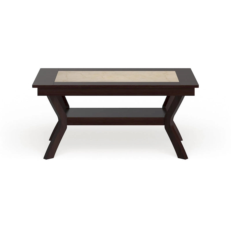 Table à manger en bois Copper Grove Schmidt de 64 pouces avec étagère