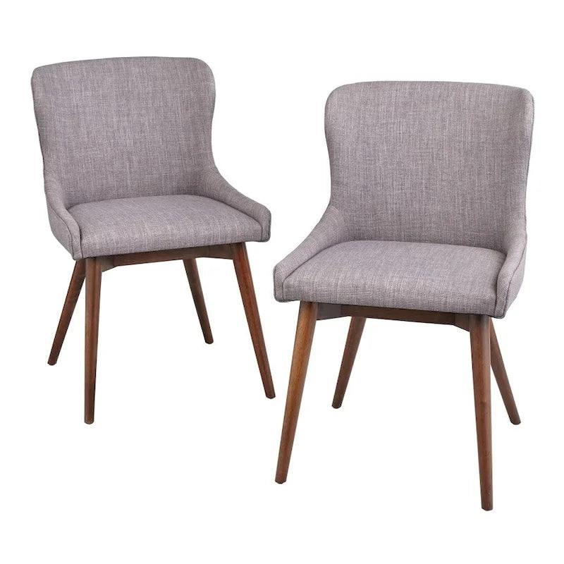 Chaises de salle à manger capitonnées mi-siècle Simple Living Seguro (Lot de 2)