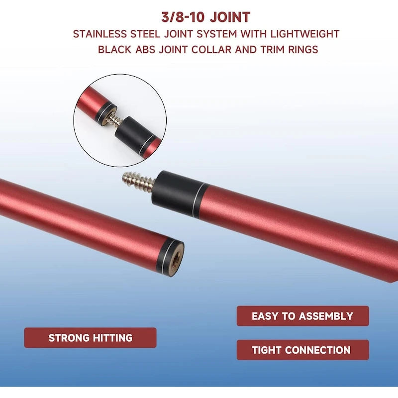 Queue de billard composite en fibre de verre et graphite en 2 parties GSE 58 pour hommes/femmes, idéale pour un usage domestique ou commercial/en bar