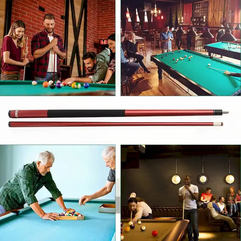 Queue de billard composite en fibre de verre et graphite en 2 parties GSE 58 pour hommes/femmes, idéale pour un usage domestique ou commercial/en bar