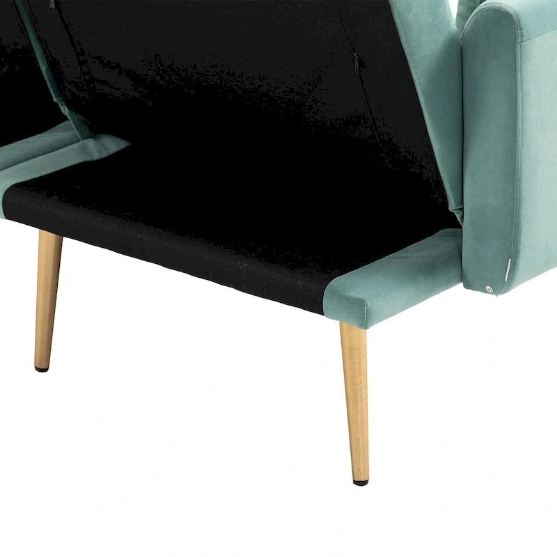 Canapé d'appoint modulaire avec pieds en métal - 30,31 x 30,71 x 65,36