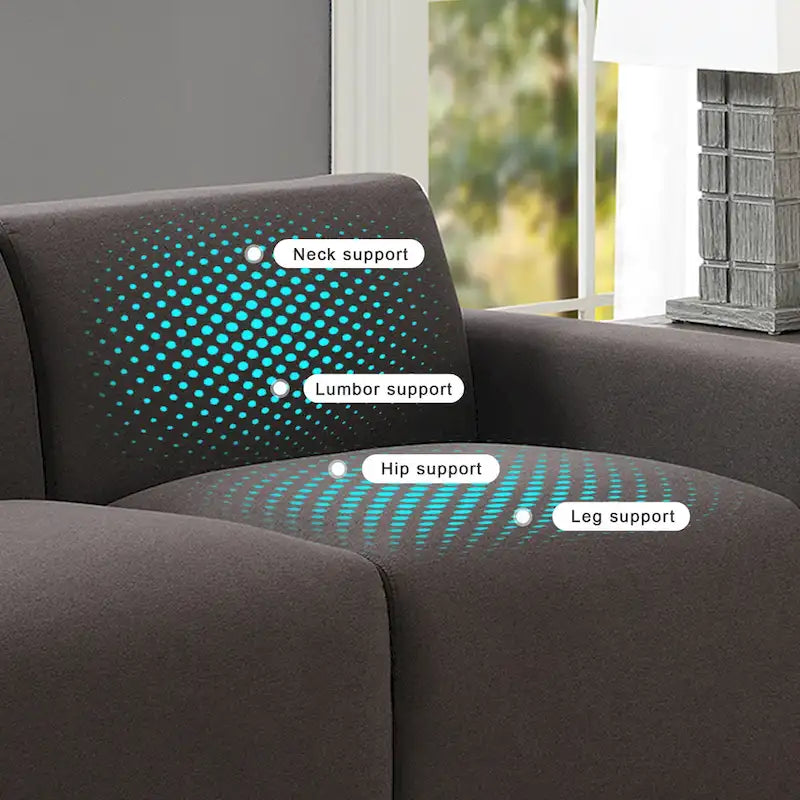 [VIDEO fourni] [Nouveau] Canapé moderne en tissu de lin 71*35,5, canapé 2-3 places élégant et minimaliste, facile à installer, exquise causeuse