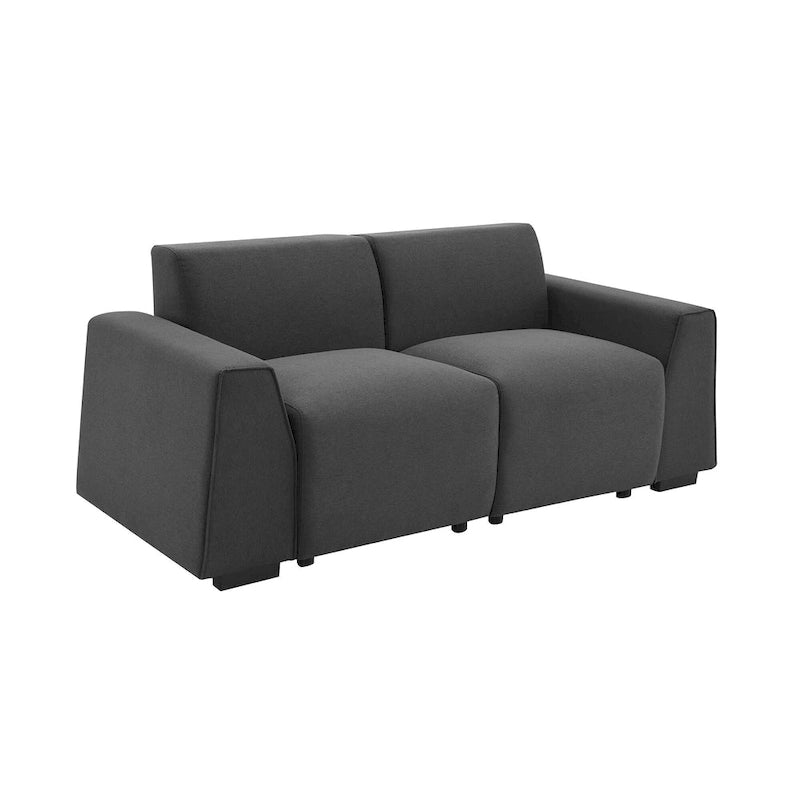 [VIDEO fourni] [Nouveau] Canapé moderne en tissu de lin 71*35,5, canapé 2-3 places élégant et minimaliste, facile à installer, exquise causeuse