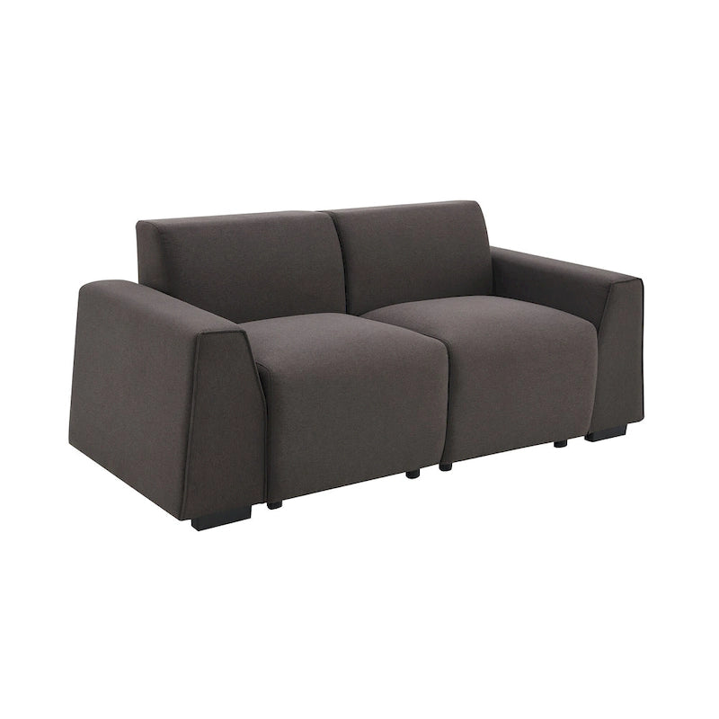 [VIDEO fourni] [Nouveau] Canapé moderne en tissu de lin 71*35,5, canapé 2-3 places élégant et minimaliste, facile à installer, exquise causeuse