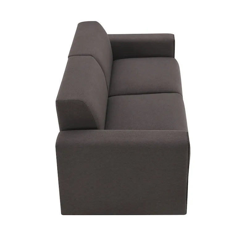 [VIDEO fourni] [Nouveau] Canapé moderne en tissu de lin 71*35,5, canapé 2-3 places élégant et minimaliste, facile à installer, exquise causeuse