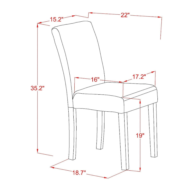 East West Furniture Ensemble de salle à manger – Une table de cuisine en bois et 4 chaises de salle à manger en tissu de lin Doeskin, Naturel (Options de pièces)
