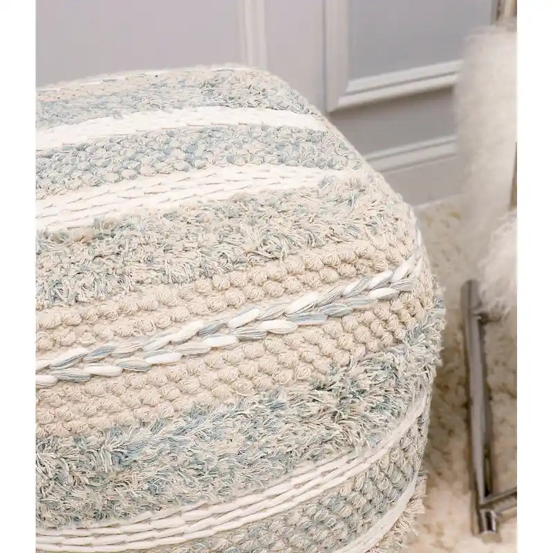 Pasargad Home Grandcanyon Pouf tressé en coton, 20 beige