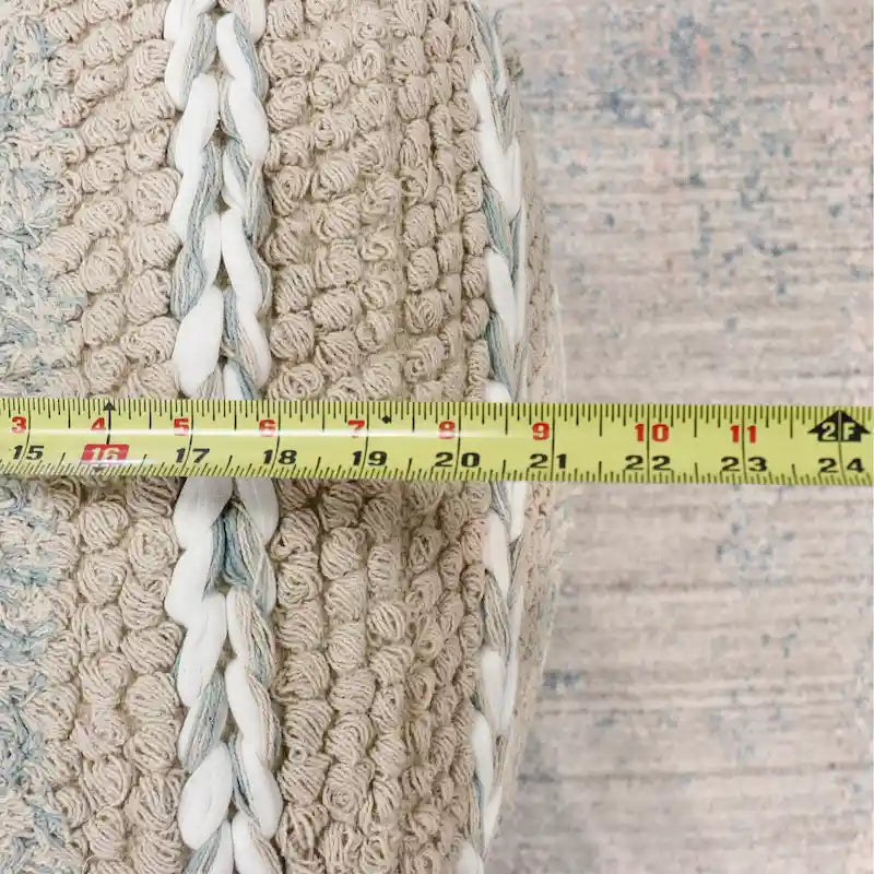Pasargad Home Grandcanyon Pouf tressé en coton, 20 beige